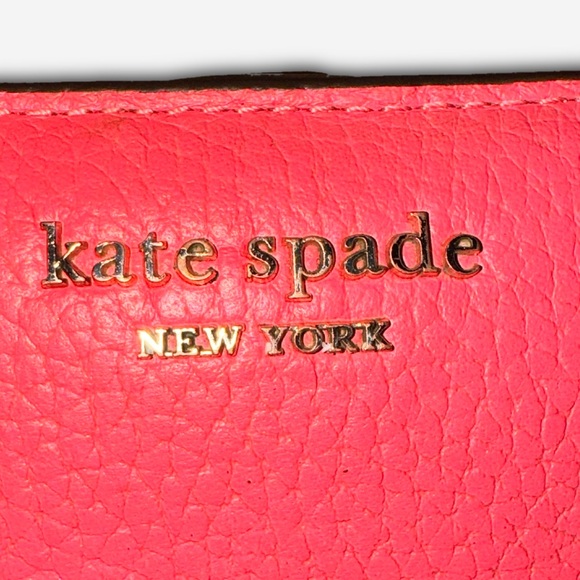 KATE SPADE Bifold Wallet | Style: Roulette Slim | Color: Coral Pink - Picture 13 of 13